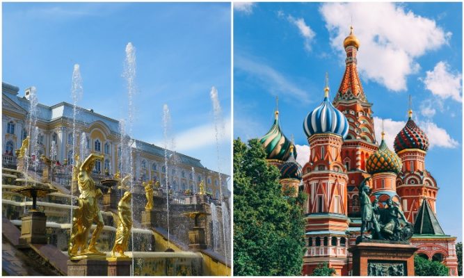 Moscovo e são petersburgo