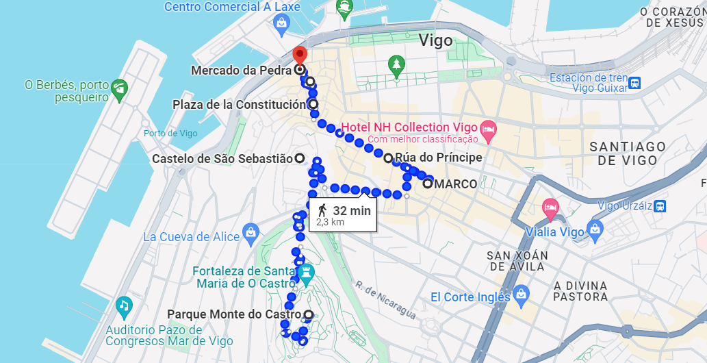 Vigo em Portugal? No mapa da companhia ferroviária espanhola Renfe